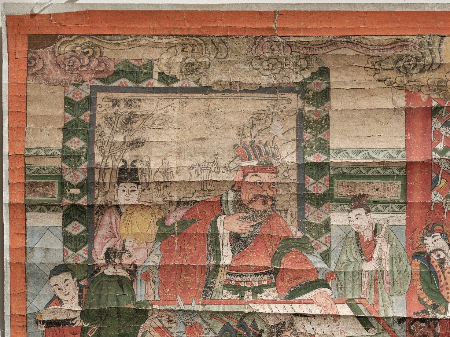 Itäaasialaiset kuvarullat, kunto ja materiaalit, VK5132:4