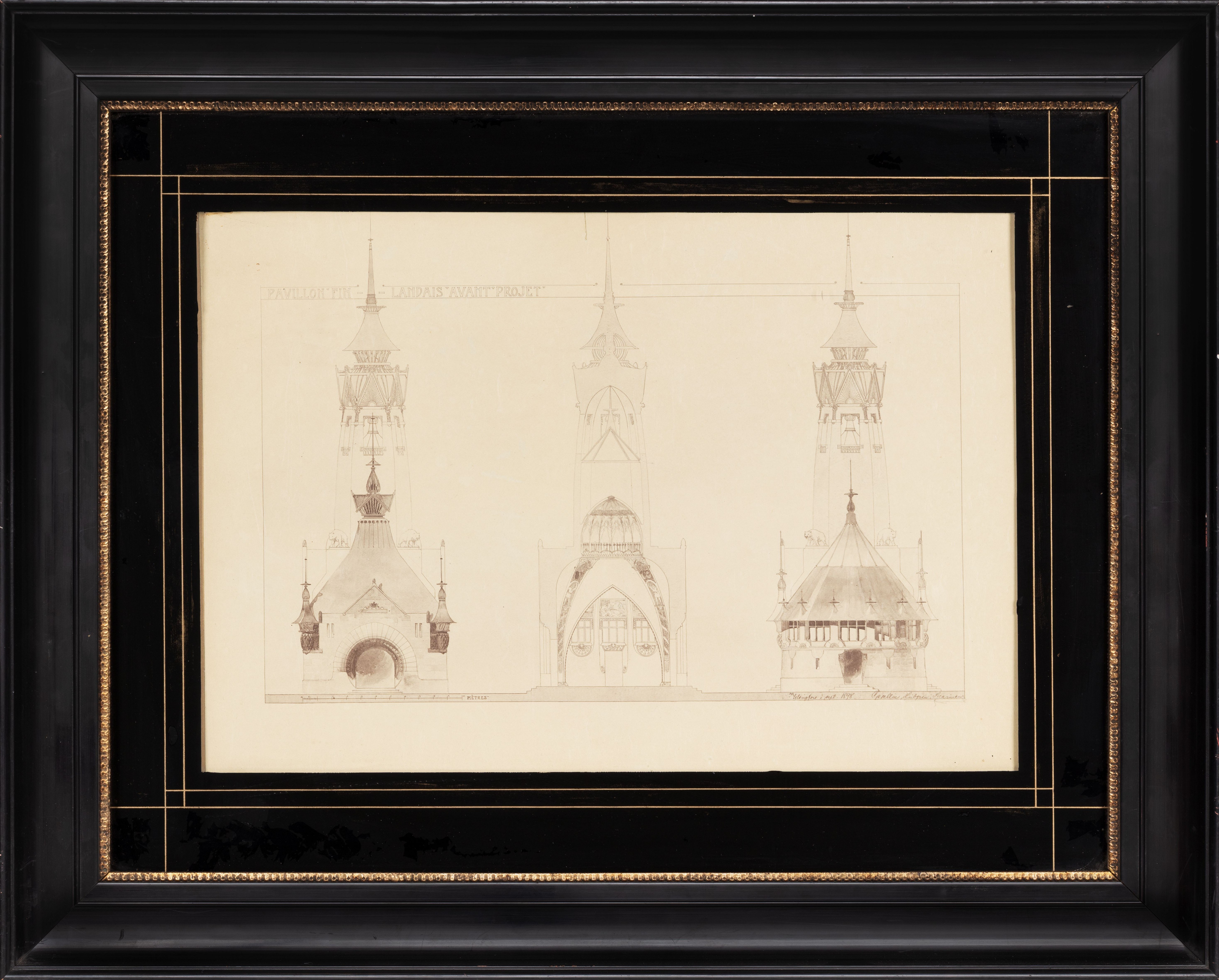 Forografi av byggnadsritning