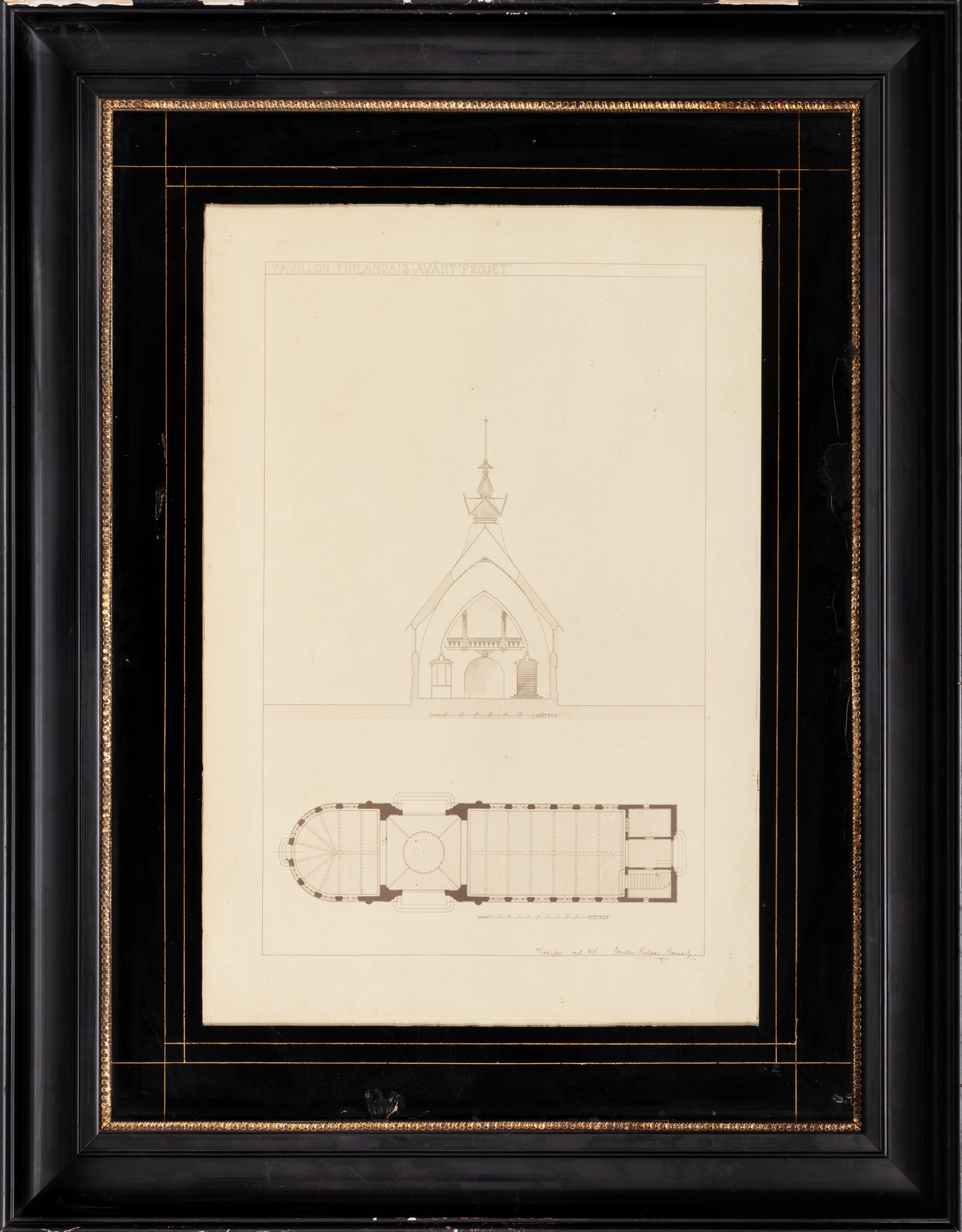 Fotografi av byggnadsritning